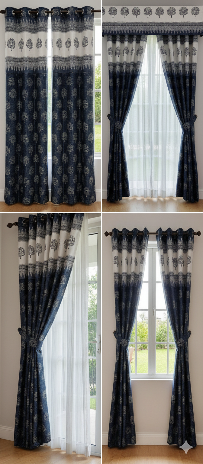 Nordic Grove Premium Curtain Collection