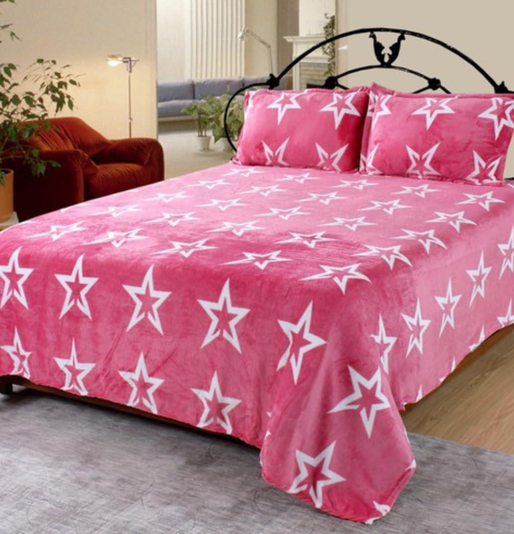 Unique Pink Star Bedsheet Set