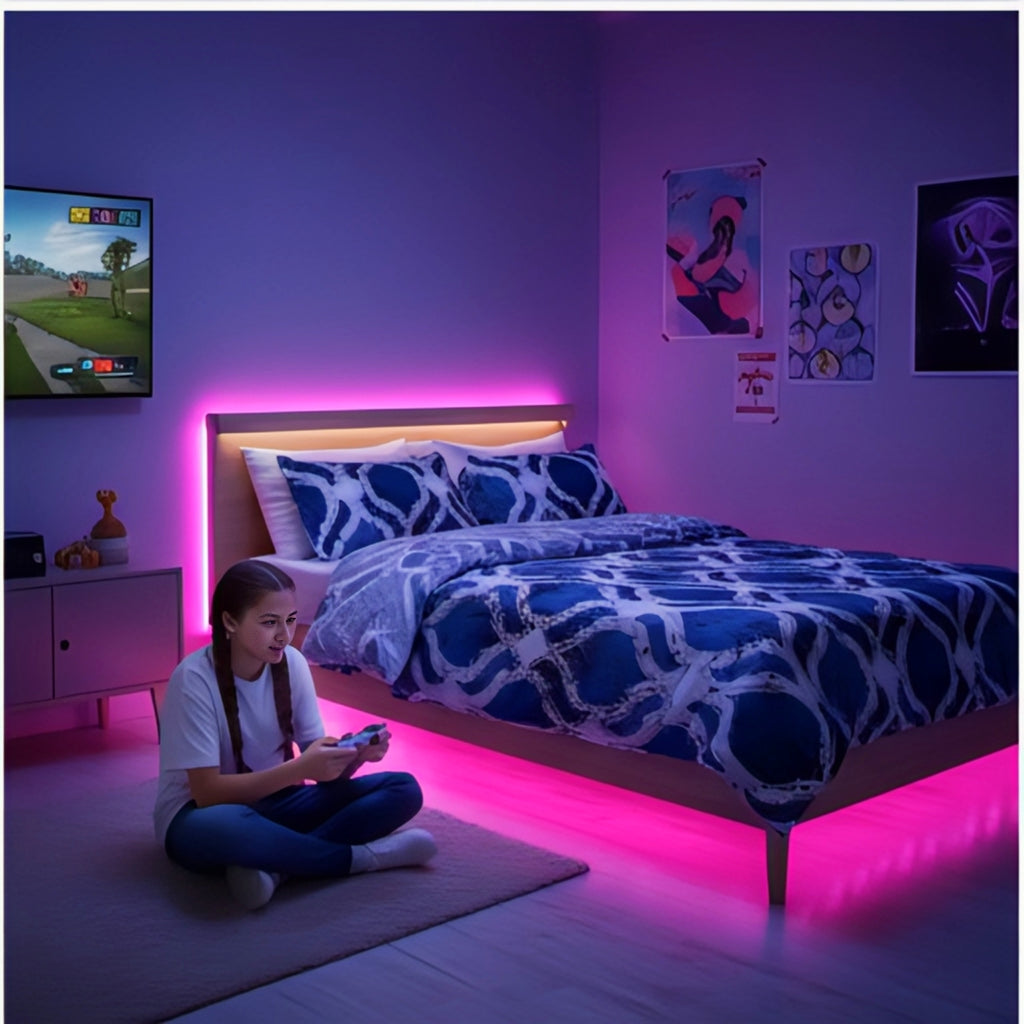 Royal Sapphire Geometric Bedsheet Set – Bold, Elegant & Comfortably Modern