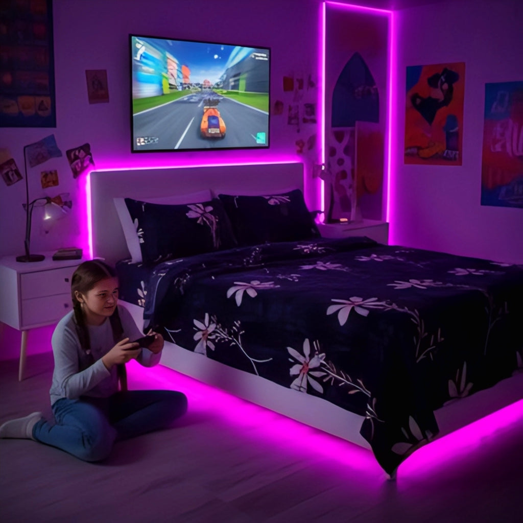 Midnight Bloom Premium Bedsheet Set – Stylish, Soft & Sophisticated