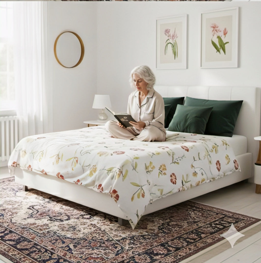 Premium Cotton Floral Bedsheet Set – Elegant, Soft & Stylish