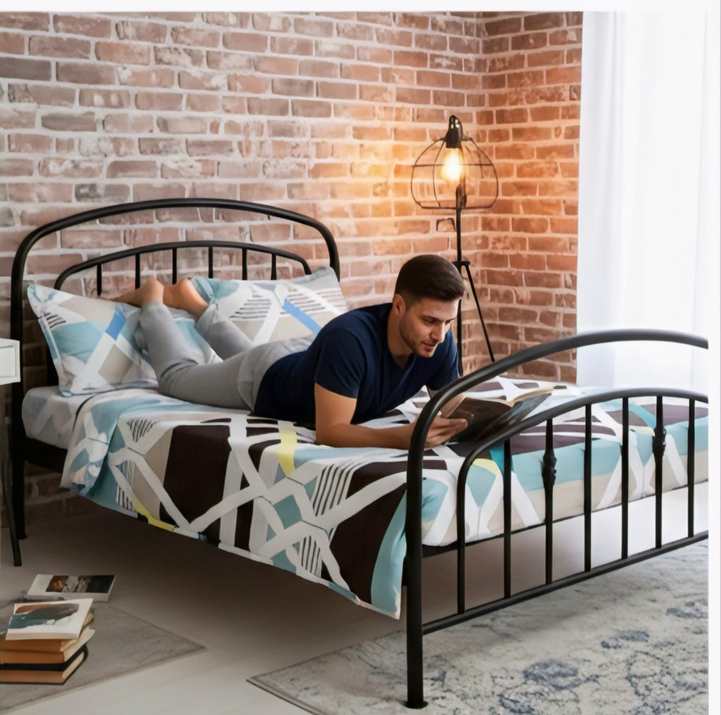 Premium Geometric Print Bedsheet Set