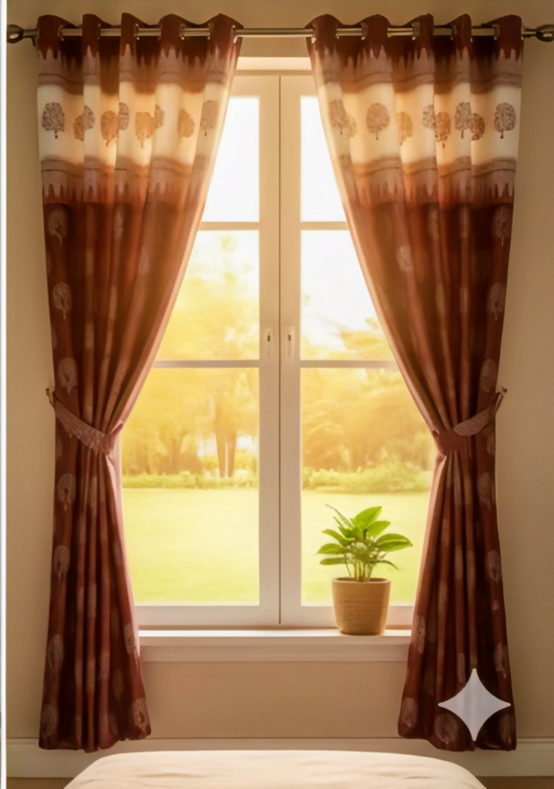 Royal Maroon Elegance Long Curtains