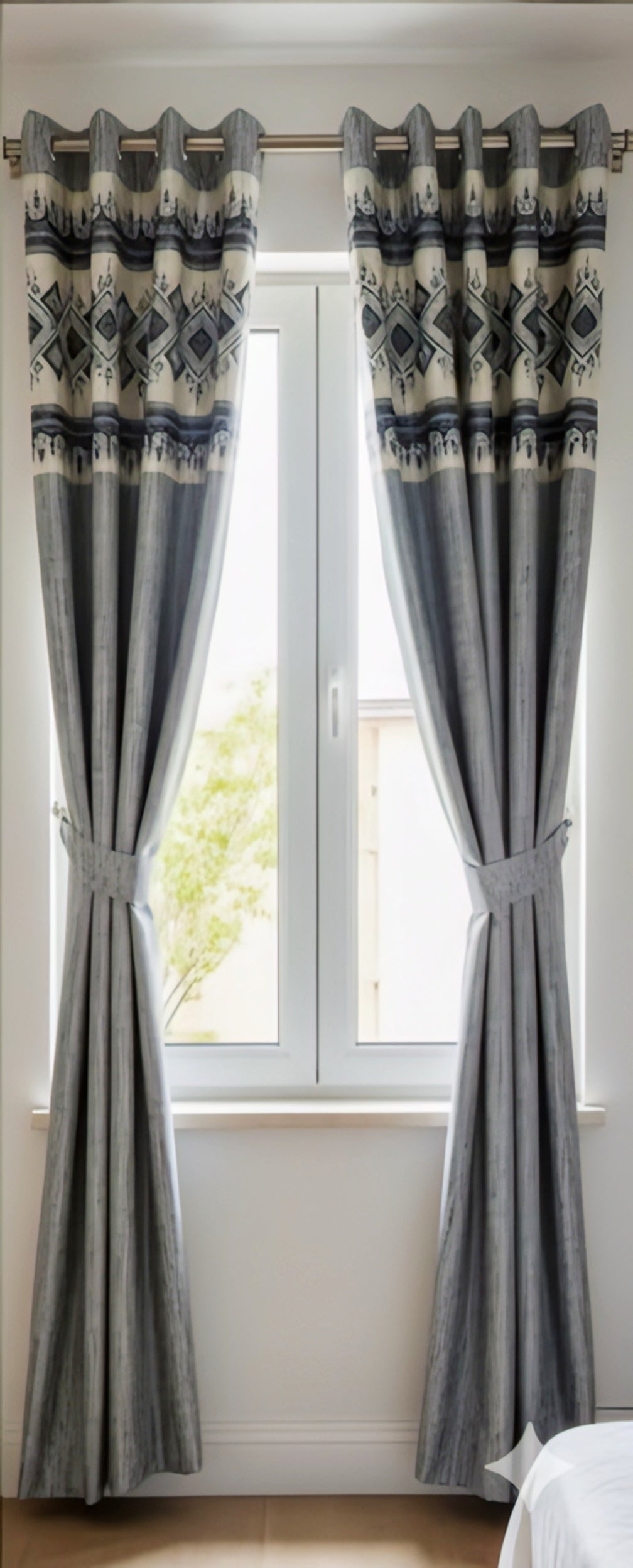 Modern Sky Textured Curtains