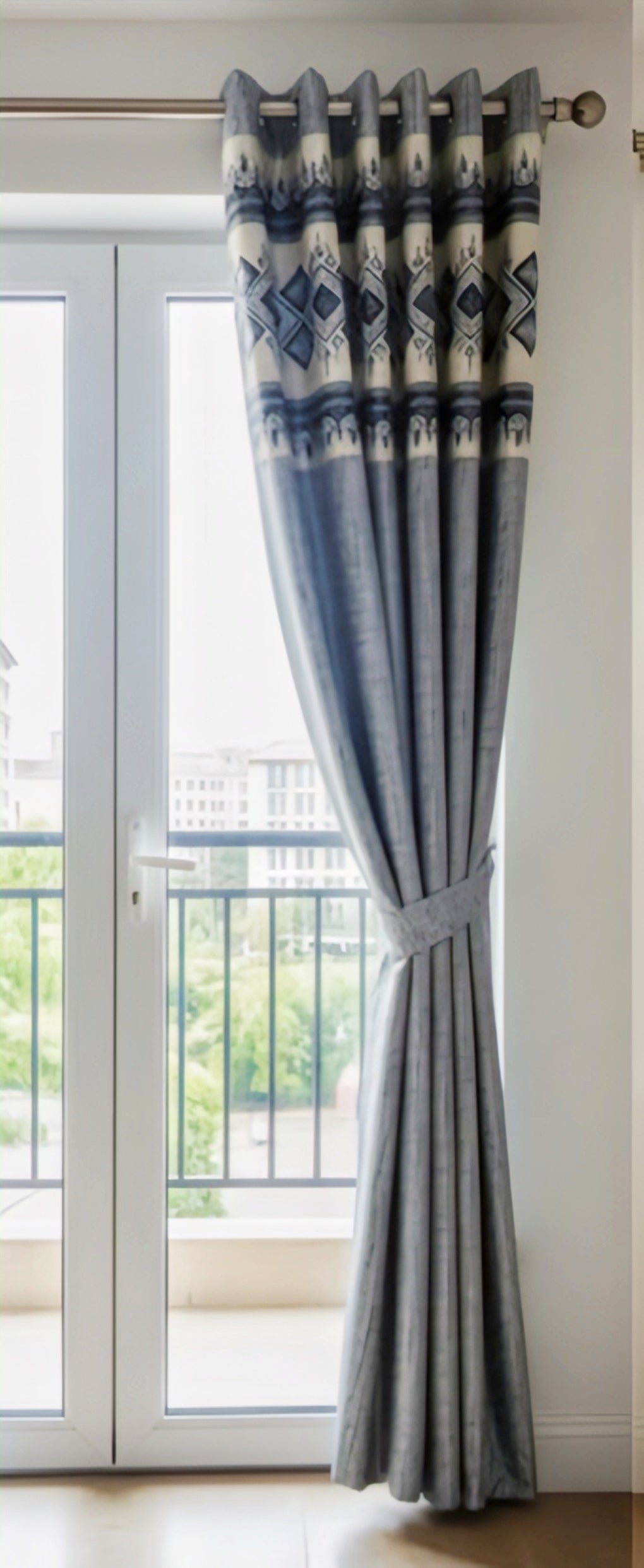 Modern Sky Textured Curtains
