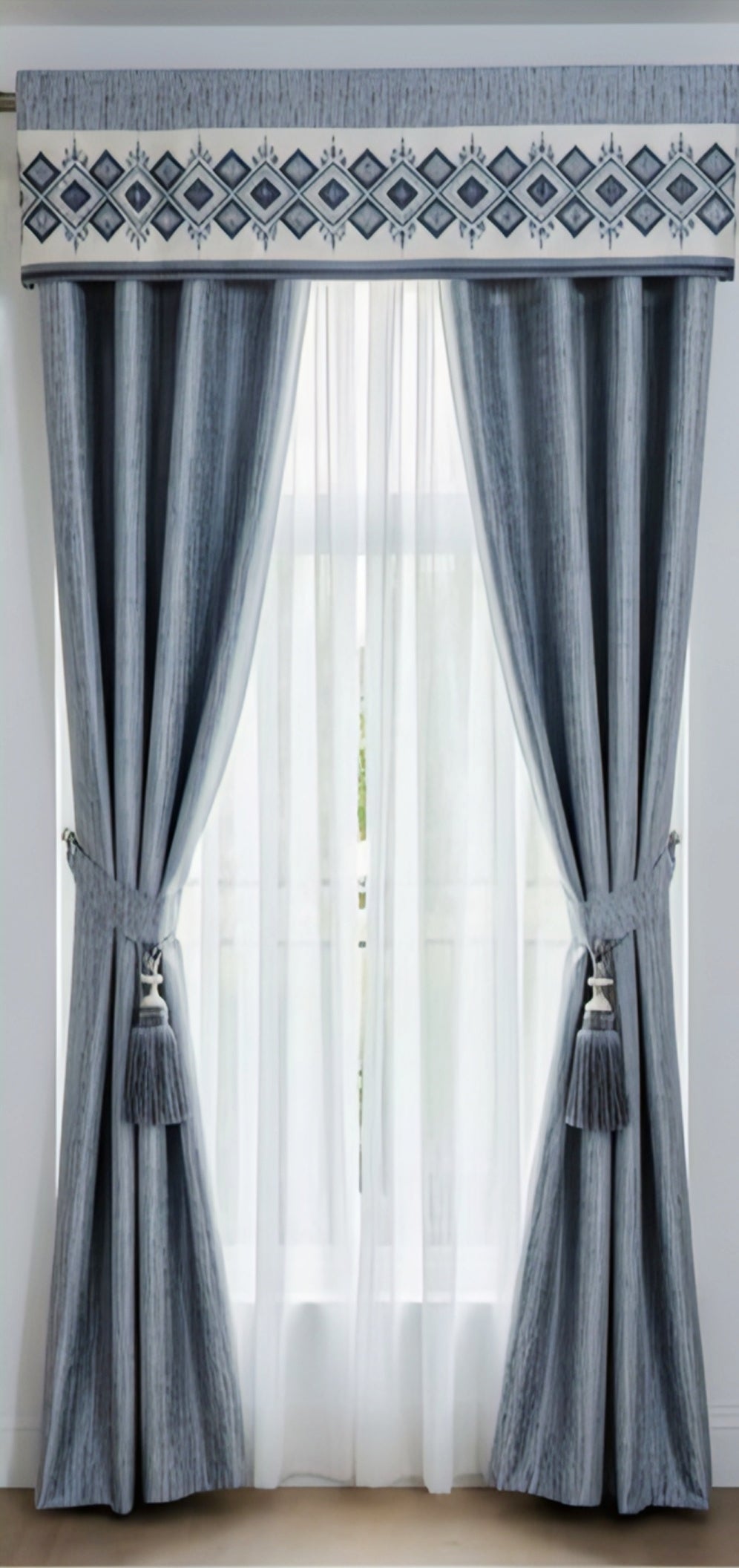 Modern Sky Textured Curtains