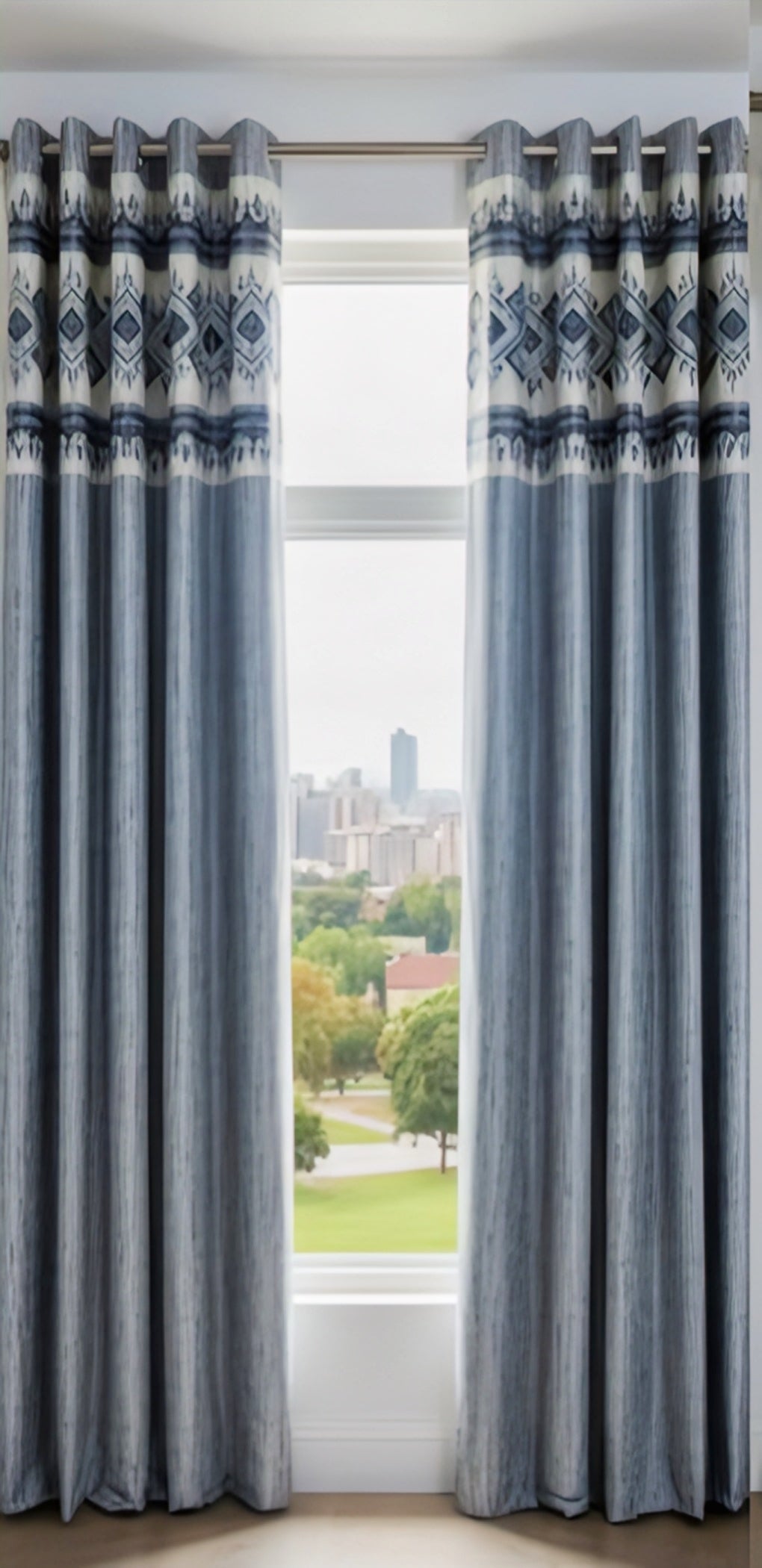 Modern Sky Textured Curtains