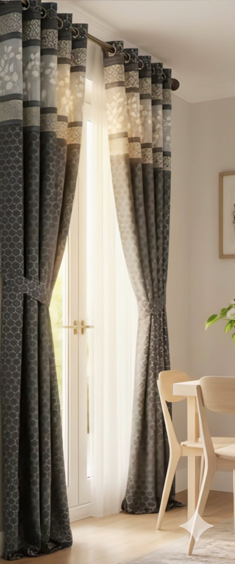 Arctic Wave Premium Designer Curtains
