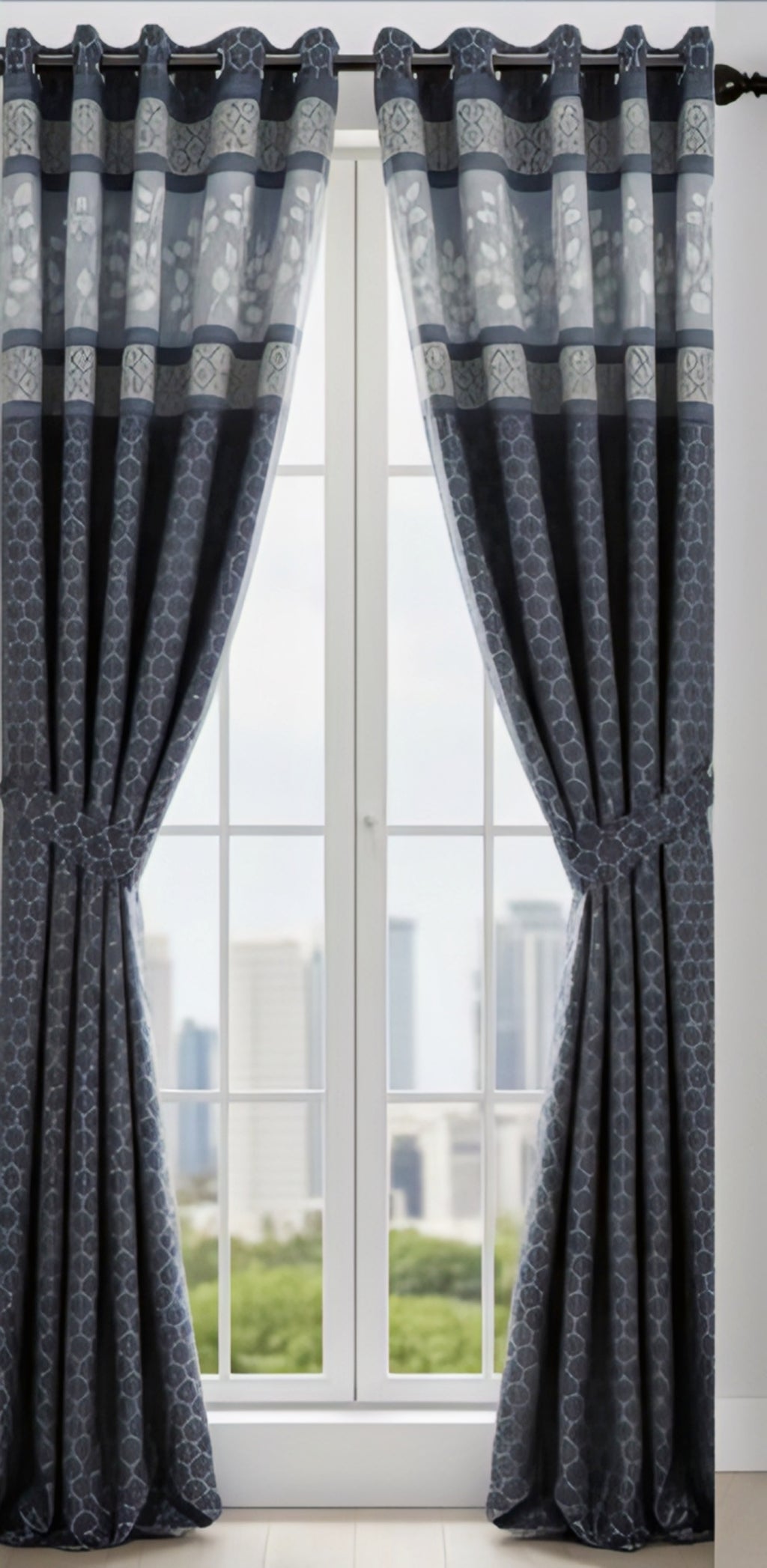 Arctic Wave Premium Designer Curtains