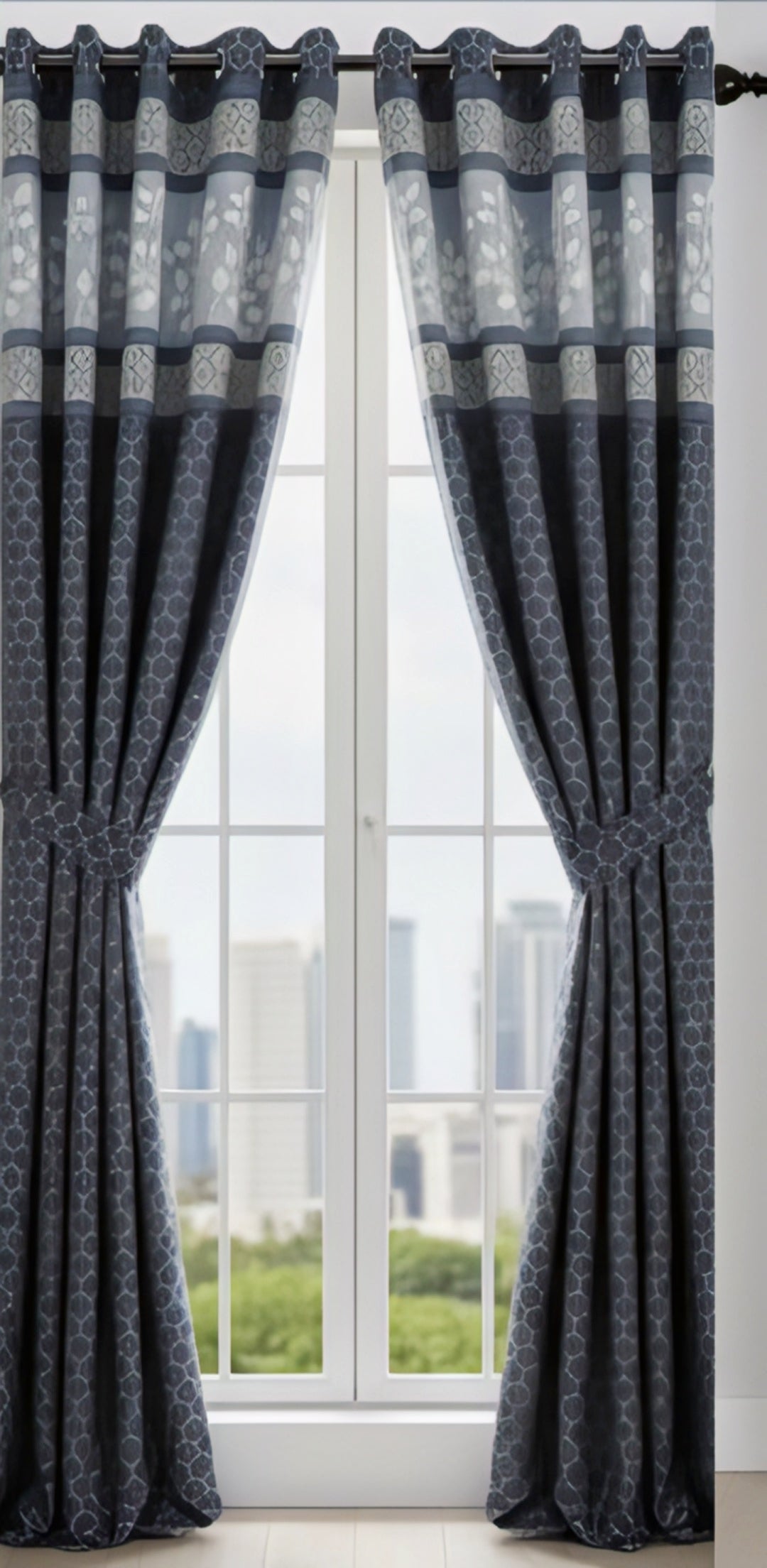 Arctic Wave Premium Designer Curtains
