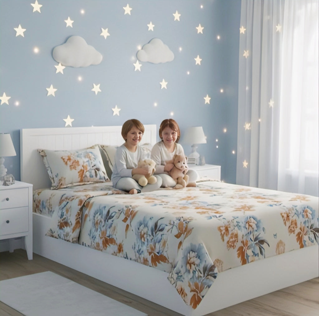 BloomAura Premium Floral Bedsheet Set