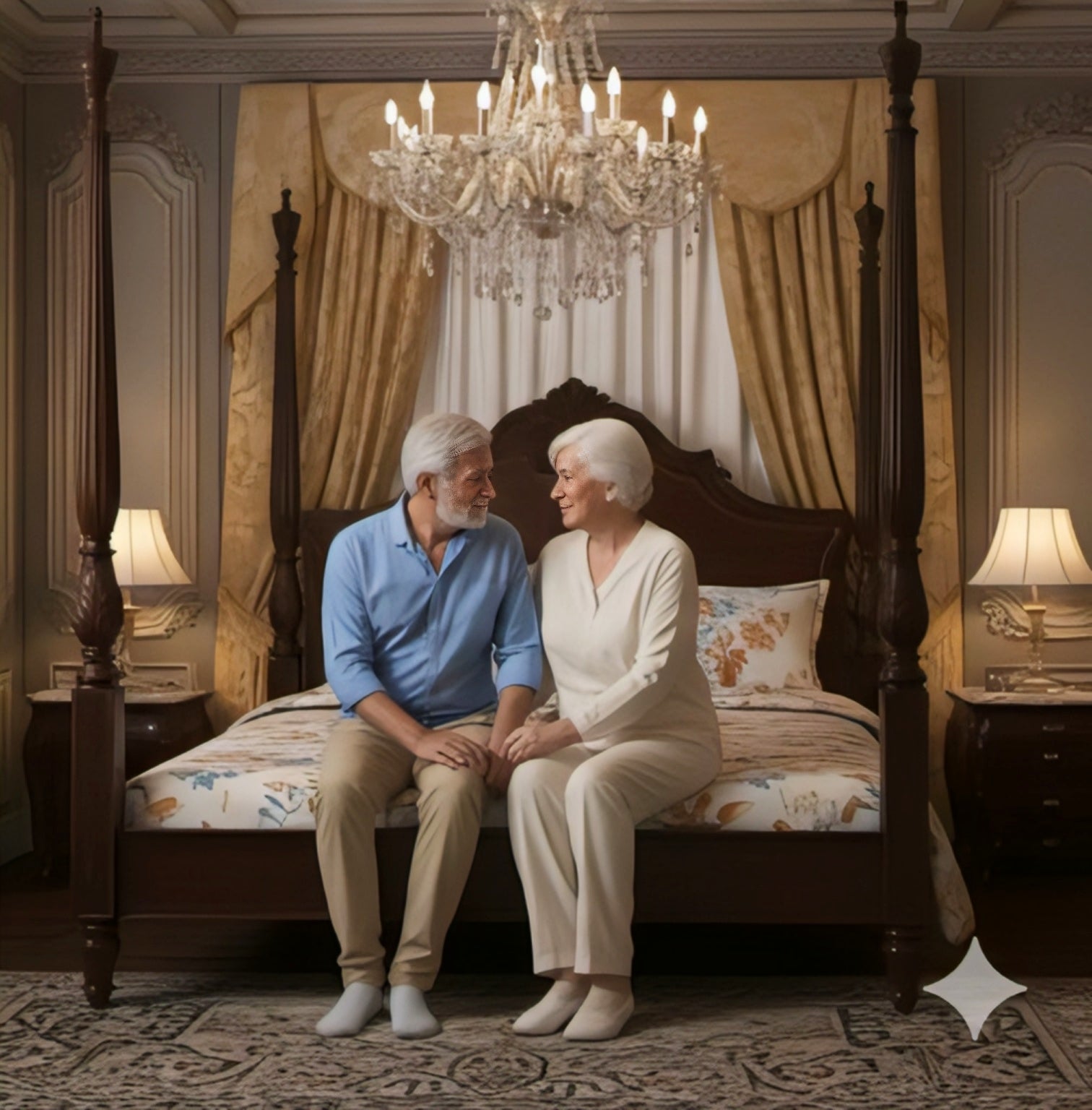 BloomAura Premium Floral Bedsheet Set