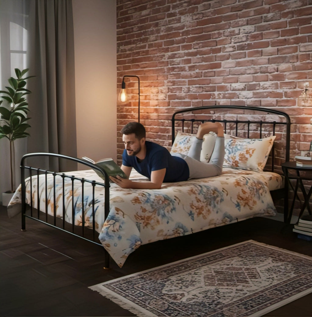 BloomAura Premium Floral Bedsheet Set