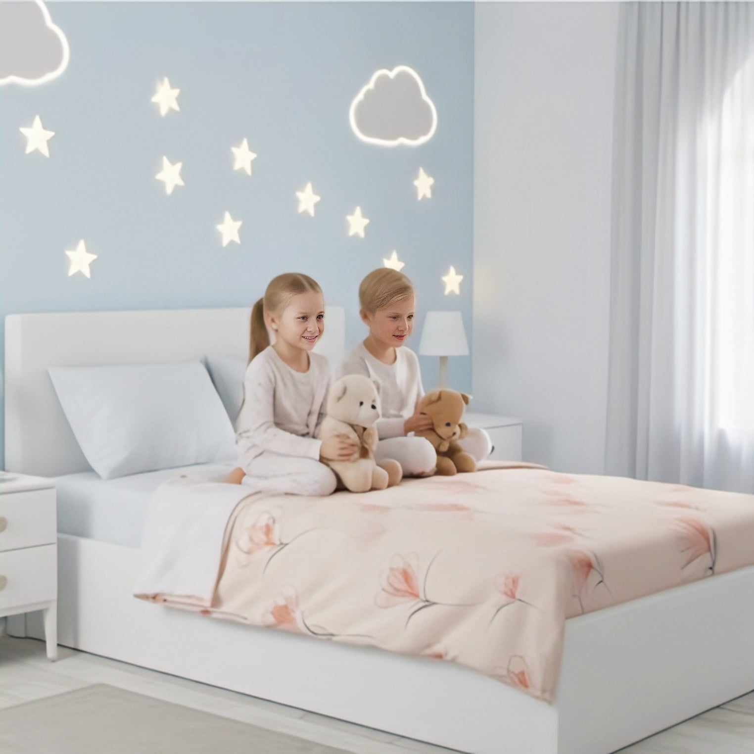 BlushBloom Premium Cotton Floral Bedsheet Set